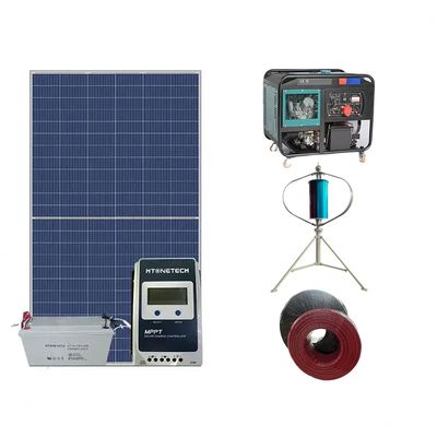 Hybrid Solar System with PWM Controller and Custom Load Power